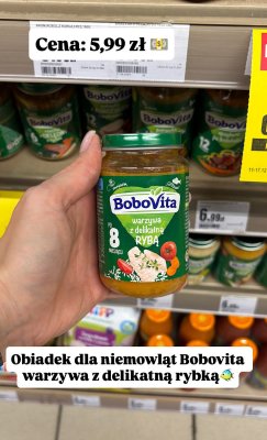 Obiadek warzywa z delikatną rybą promocja w Intermarche