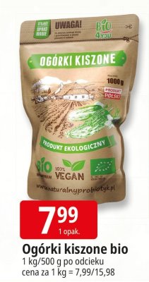 Ogórki kiszone bio Leclerc promocja w Leclerc