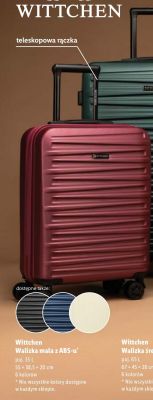 Walizka mała z ABS-u Wittchen promocja w Lidl