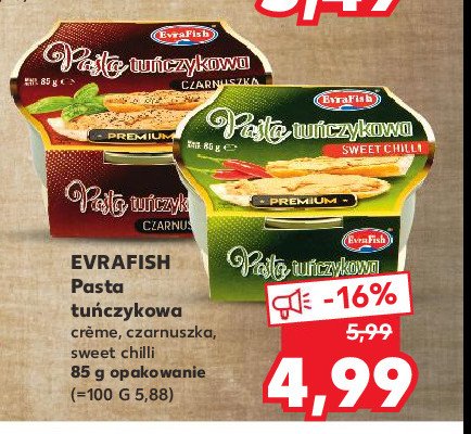 Pasta tuńczykowa creme Evrafish promocja