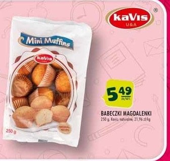 Mini babeczki magdalenki Kavis promocja