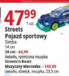 Mercedes muzyczny streets'n beatz 23.5 cm Simba promocja