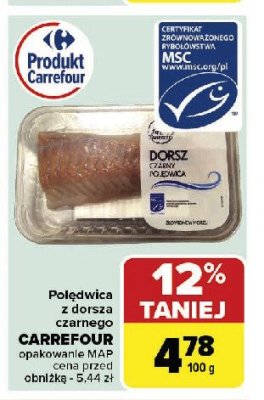Pol臋dwica z dorsza czarnego Carrefour targ 艣wie偶o艣ci promocja