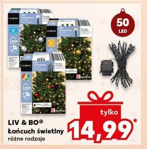 Łańcuch świetlny 50 led Liv & bo promocja w Kaufland