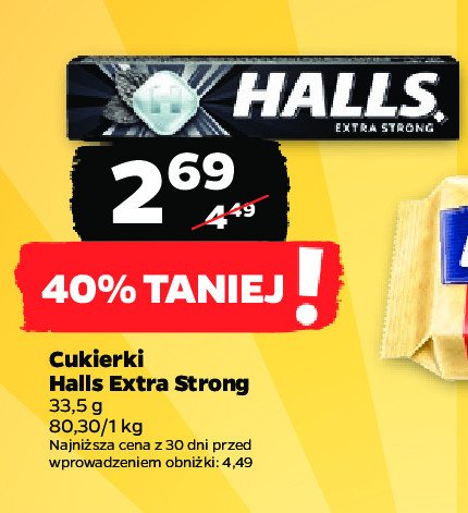 Drops extra strong Halls promocja