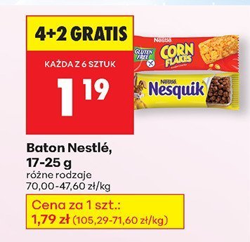 Baton Nestlé Corn Flakes 17-25 g promocja w Biedronka