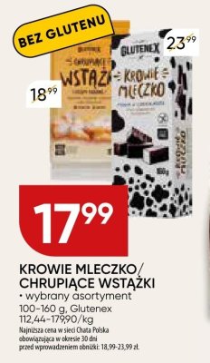 Krowie mleczko chrupiące wstążki wybrany asortyment promocja w Chata Polska