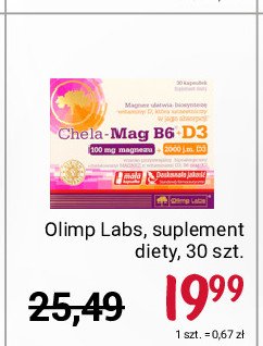 Magnez w tabletkach Olimp labs chela-mag b6 + d3 promocja