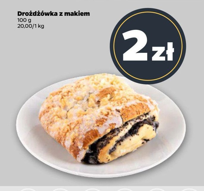 Drożdżówka z makiem promocja