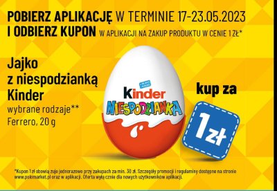 Jajko Kinder niespodzianka promocja