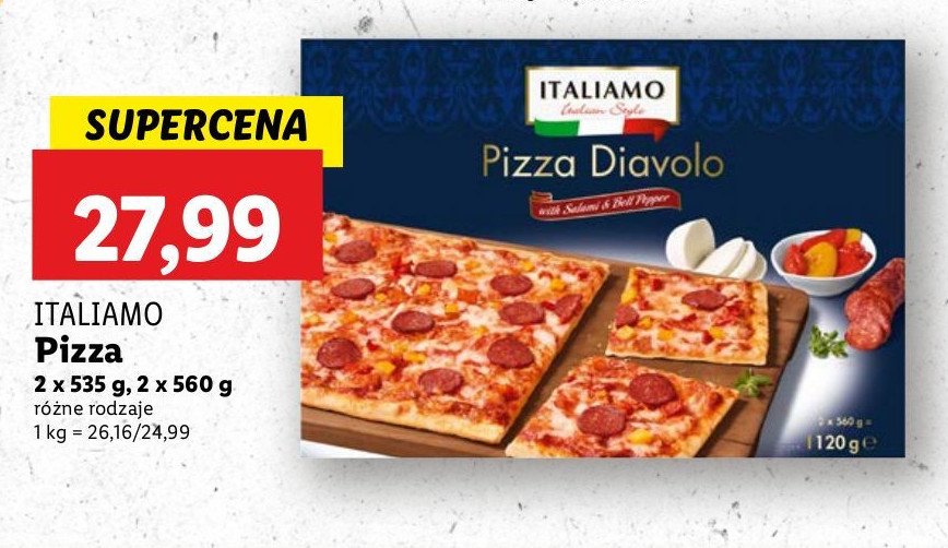 Pizza diavolo Italiamo promocja w Lidl
