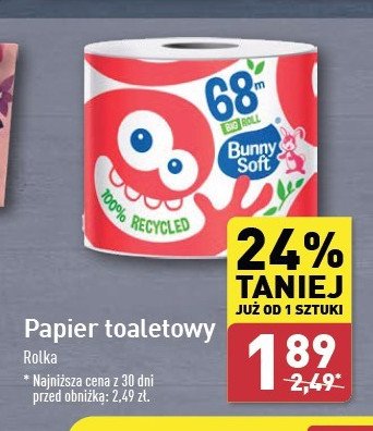 Papier toaletowy big rolka Bunny soft promocja