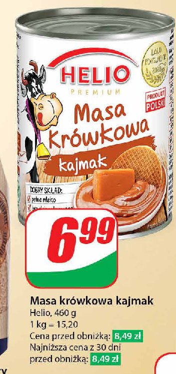 Masa krówkowa kajmak Helio promocja