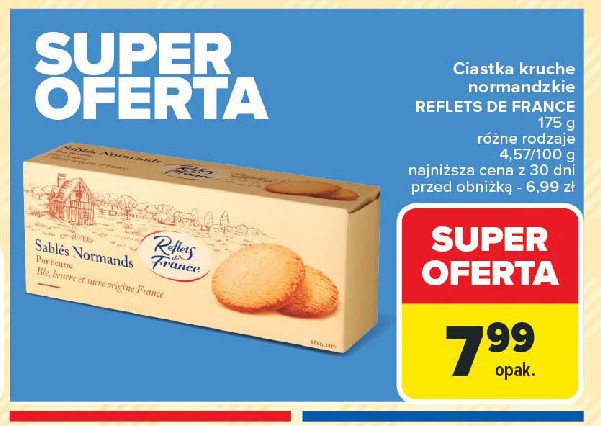 Ciastka z normandii Reflets de france promocja