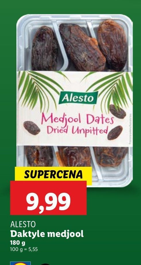 Daktyle medjool Alesto promocja w Lidl