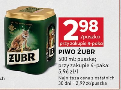 Piwo Żubr promocja w Stokrotka