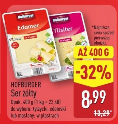 Ser żółty maślany promocja w Aldi