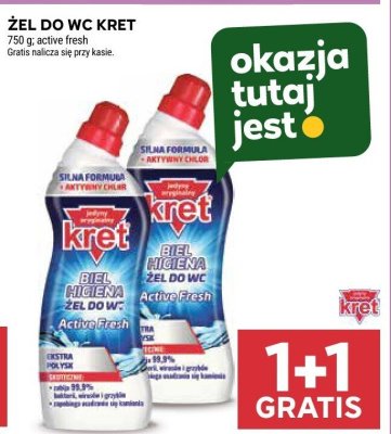 Żel do WC Kret promocja w Stokrotka