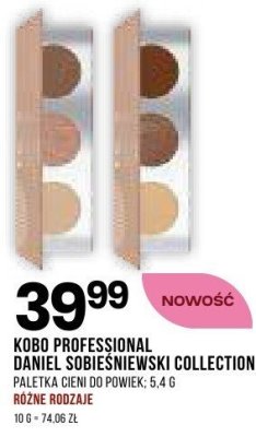 Paletka cieni do powiek KOBO PROFESSIONAL Daniel Sobiesniewski Collection promocja w Drogerie Natura