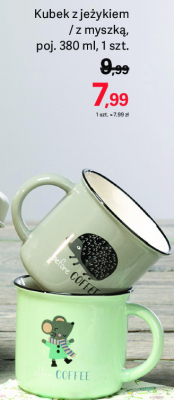 Kubek z je偶ykiem 380 ml promocja