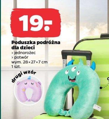 Poduszka podróżna dla dzieci promocja w Netto