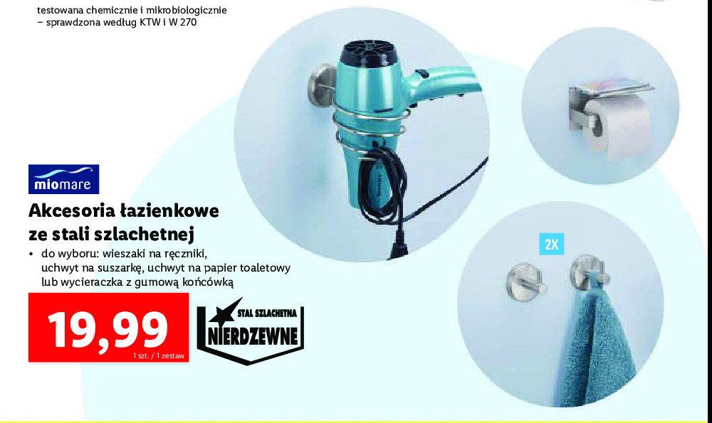 Wycieraczka z gumową końcówką Miomare promocja w Stokrotka