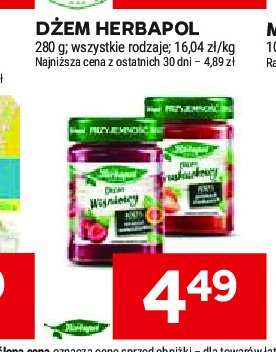 Dżem wiśniowy Herbapol promocja