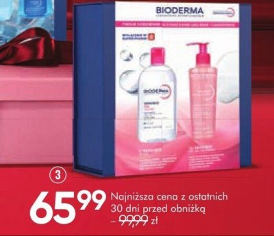 Zestaw kosmetyków BIODERMA SENSIBIO woda micelarna, 500 ml + żel oczyszczający, 200 ml promocja w Super-Pharm