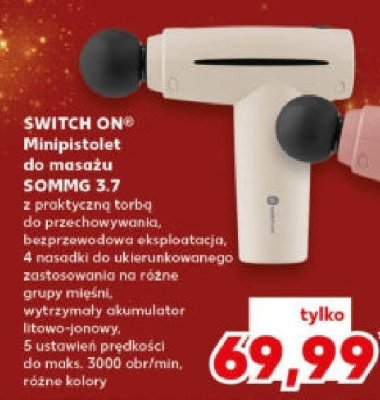 Minipistolet do masażu Switch On SOMMG 3.7 promocja w Kaufland