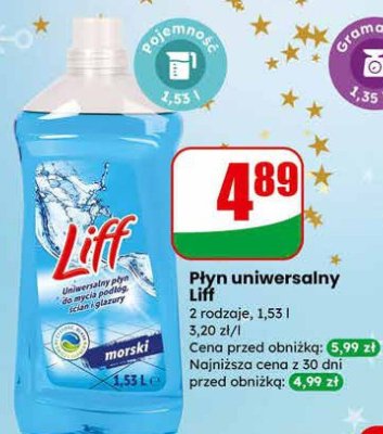Płyn uniwersalny Liff promocja w Dino