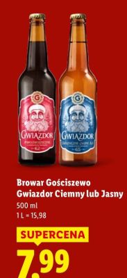 Piwo Gwiazdor Jasny promocja w Lidl