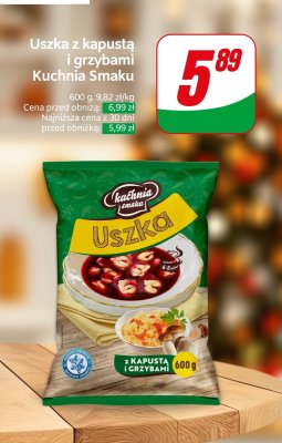 Uszka z kapustą i grzybami promocja w Dino