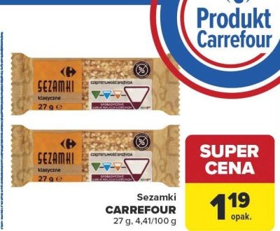 Sezamki CARREFOUR klasyczne promocja w Carrefour