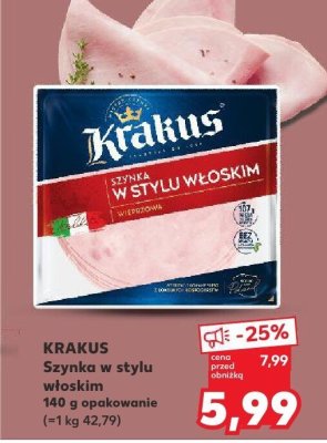 Szynka w stylu włoskim promocja w Kaufland