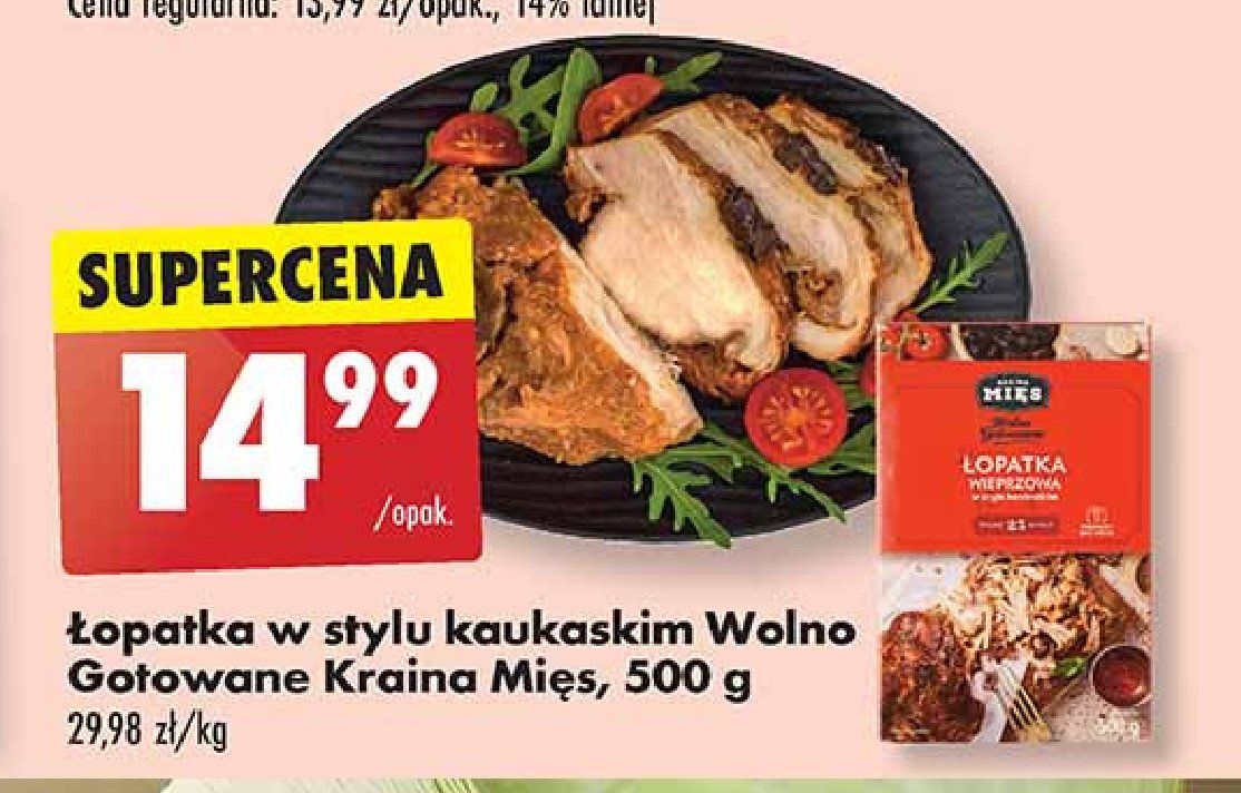 Łopatka w stylu kaukaskim Kraina mięs promocja w Biedronka