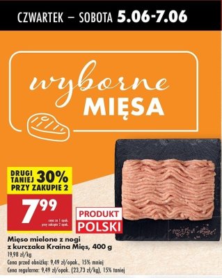 Mięso mielone z nogi kurczaka Kraina mięs promocja