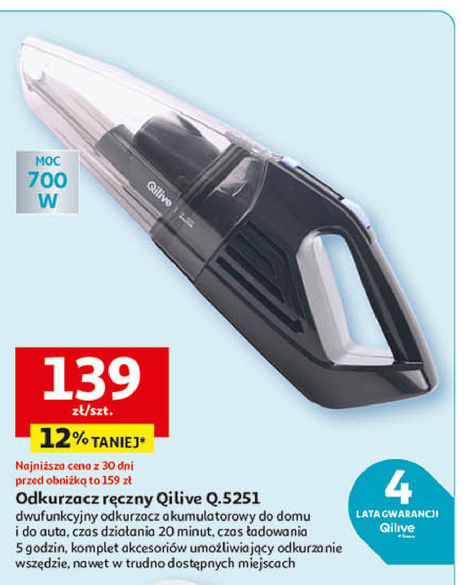 Odkurzacz ręczny q.5251 Qilive promocja