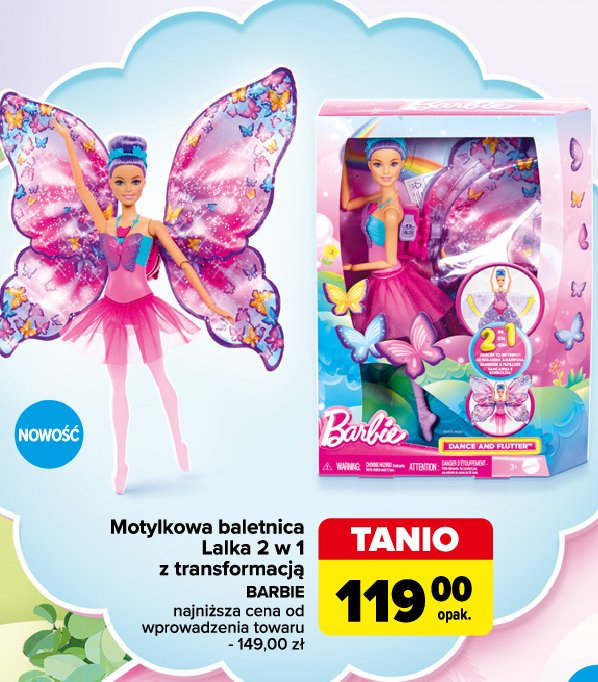 Barbie motylkowa baletnica promocja