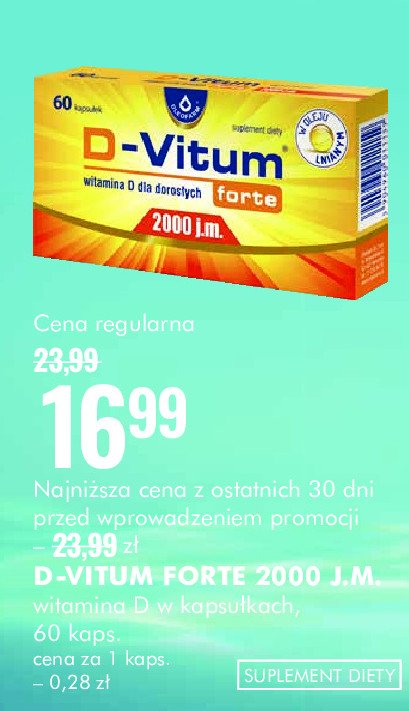 Preparat d-vitum k2 forte 2000 Oleofarm promocja