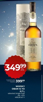 Whisky OBAN 14 YO 0.7 L promocja w Duży Ben