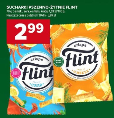 Sucharki pszenno-żytnie Flint promocja w Stokrotka