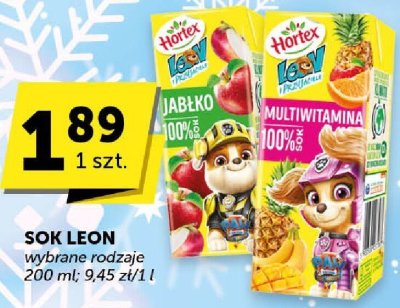 Sok Leon, wybrane rodzaje promocja w Euro Sklep