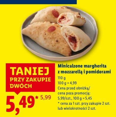 Minicalzone margherita promocja w Lidl