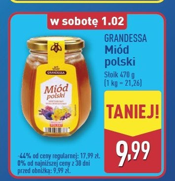 Miód wielokwiatowy GRANDESSA promocja