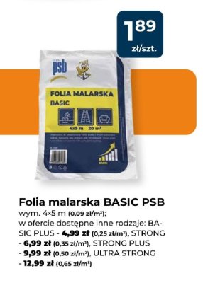 Folia malarska BASIC PSB promocja w PSB Mrówka