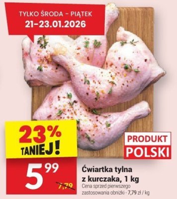 Ćwiartka tylna z kurczaka, 1 kg promocja w Twój Market