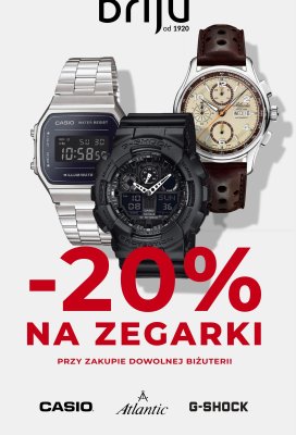 Zegarki G-Shock -20% promocja w Briju