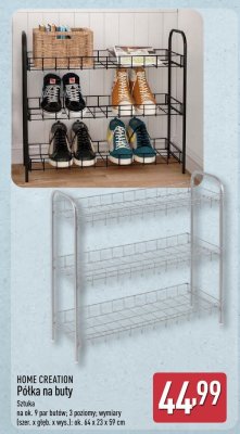 Półka na buty 64x23x59 cm promocja w Aldi