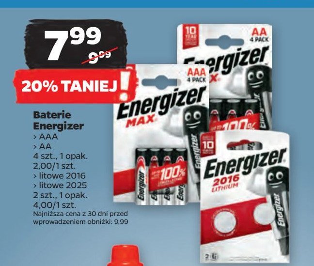 Baterie aaa Energizer max promocja