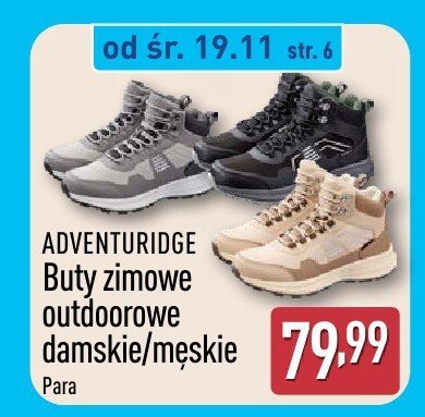 Buty zimowe outdoorowe damskie/męskie promocja w Aldi